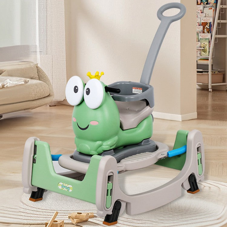 Masinuta Balansor Multifunctionala pentru Copii, Klevo, Model Cal Scooter de tip Masinuta Balansor, Varsta 1-3 ani, 93 x 80 x 58 cm, cu Maner, Verde