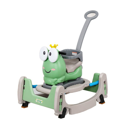 Masinuta Balansor Multifunctionala pentru Copii, Klevo, Model Cal Scooter de tip Masinuta Balansor, Varsta 1-3 ani, 93 x 80 x 58 cm, cu Maner, Verde