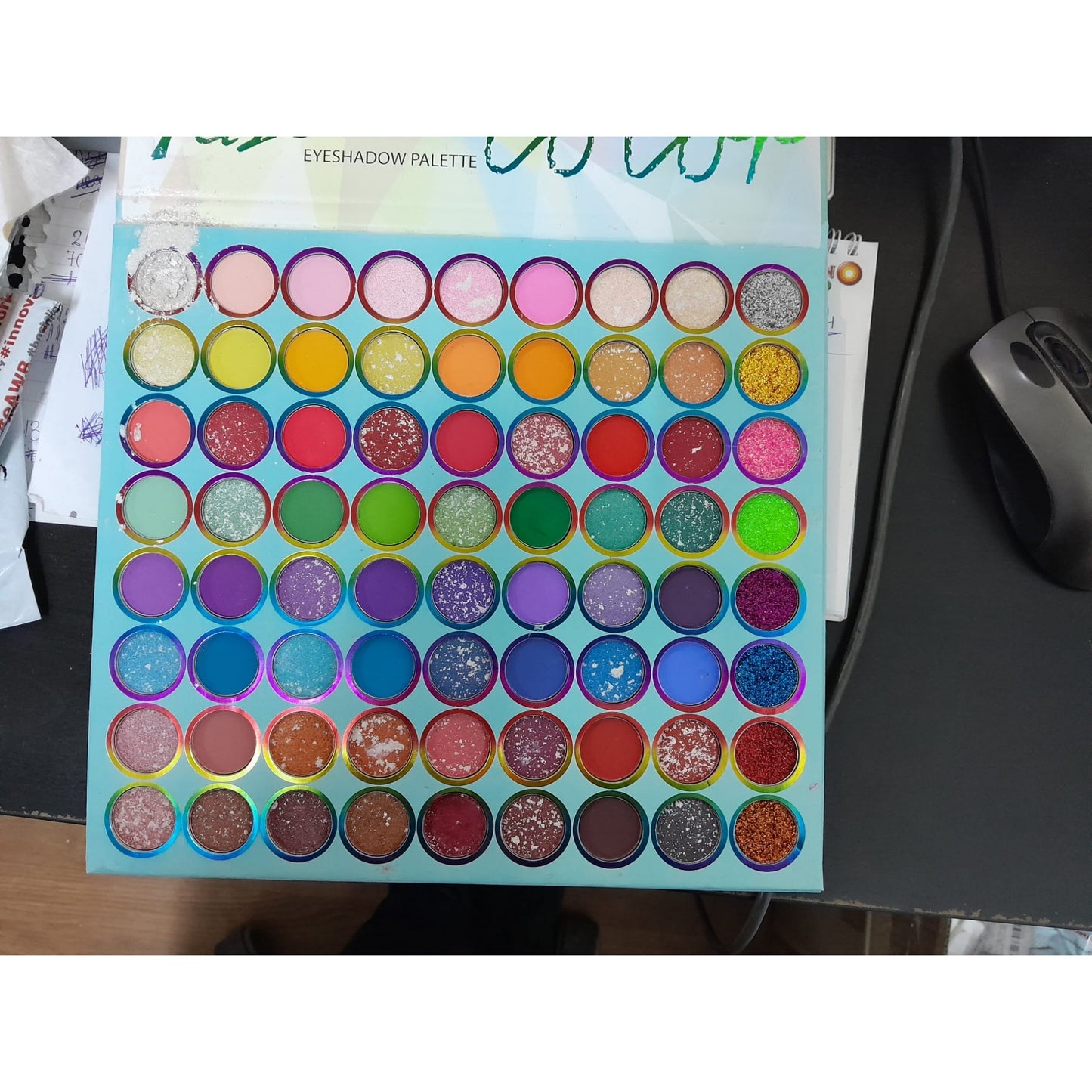 Trusa de machiaj, paleta de farduri Oulanao cu 72 de culori pigmentate, Klevo, Resigilat
