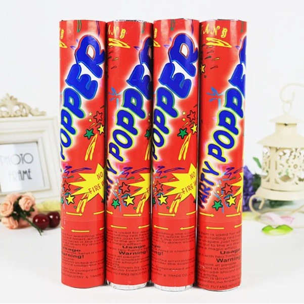 Tub de Confetti, Klevo, Party Pooper, 40x5 cm, Confetii Asortate din Hartie, Multicolor