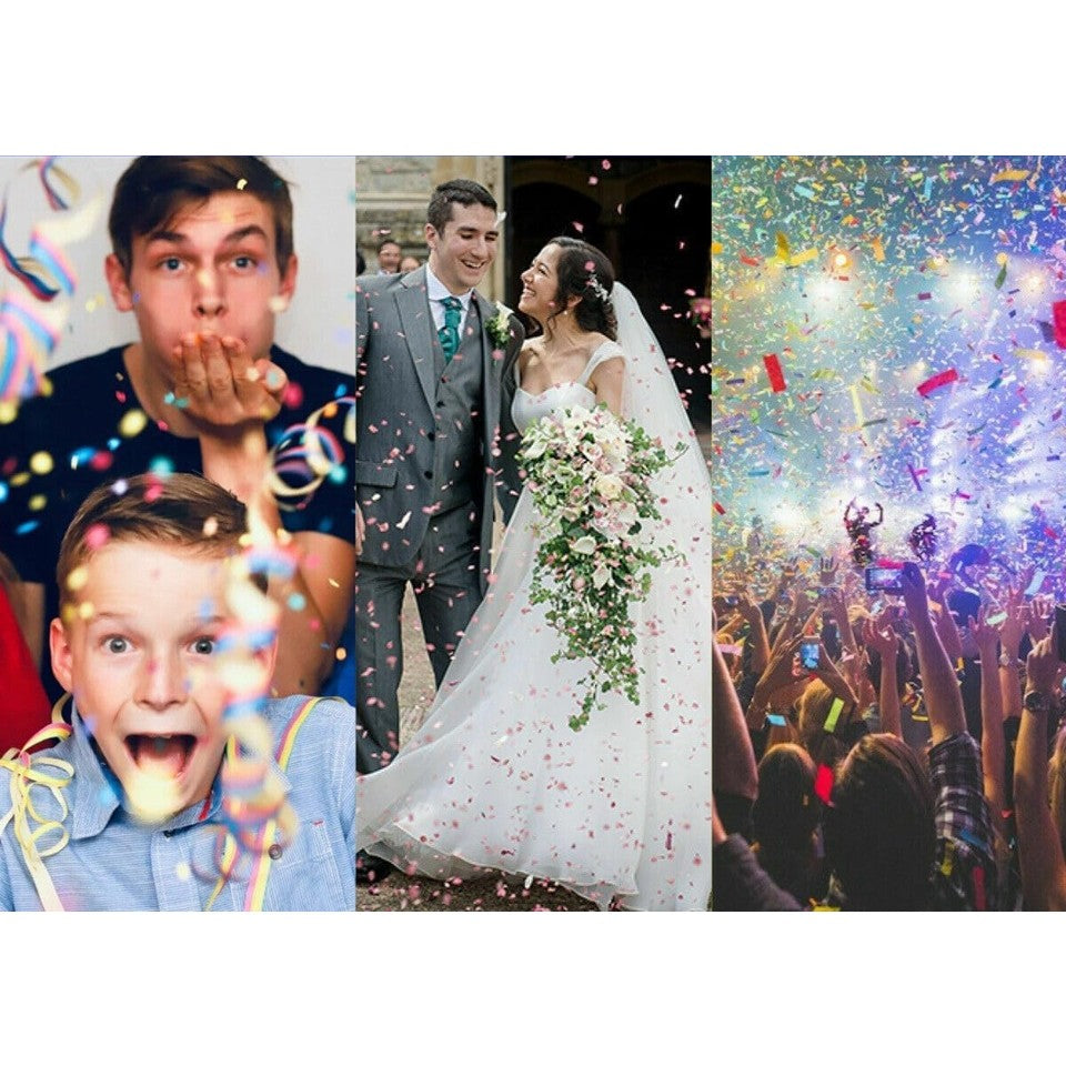 Tub de Confetti, Klevo, Party Popper, 20x5 cm, Confetii Panglici din Plastic, Multicolor