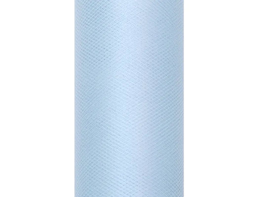 Tul simplu, albastru, 0,3 x 9m