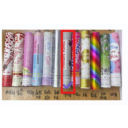 Tun Confetti, Klevo, Model Petrecere Absolvire Palarii, 40 cm, Ambalaj din Carton, Eliberare prin Rasucire, Negru