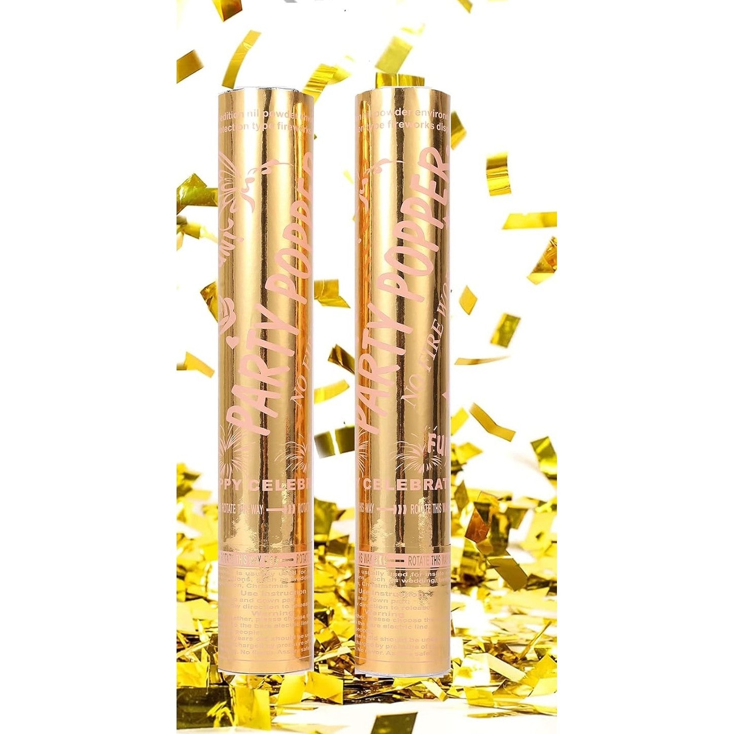 Tun Confetti Petrecere, Klevo, Lungime 30 cm, Auriu