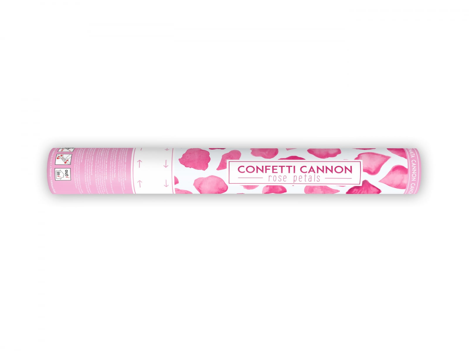 Tun de confetti cu petale de trandafiri, roz, 40cm