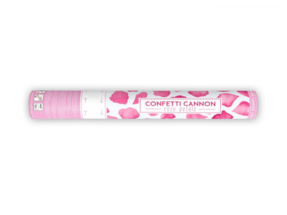 Tun de confetti cu petale de trandafiri, roz, 40cm