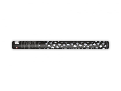 Tun de confetti cu stele, argintiu, 60cm