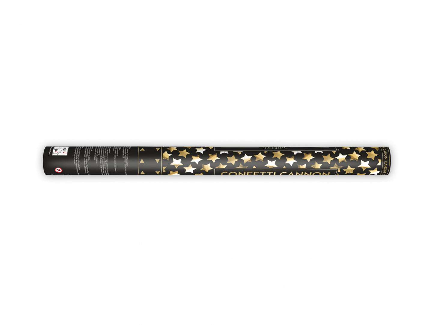 Tun de confetti cu stele, auriu, 60cm