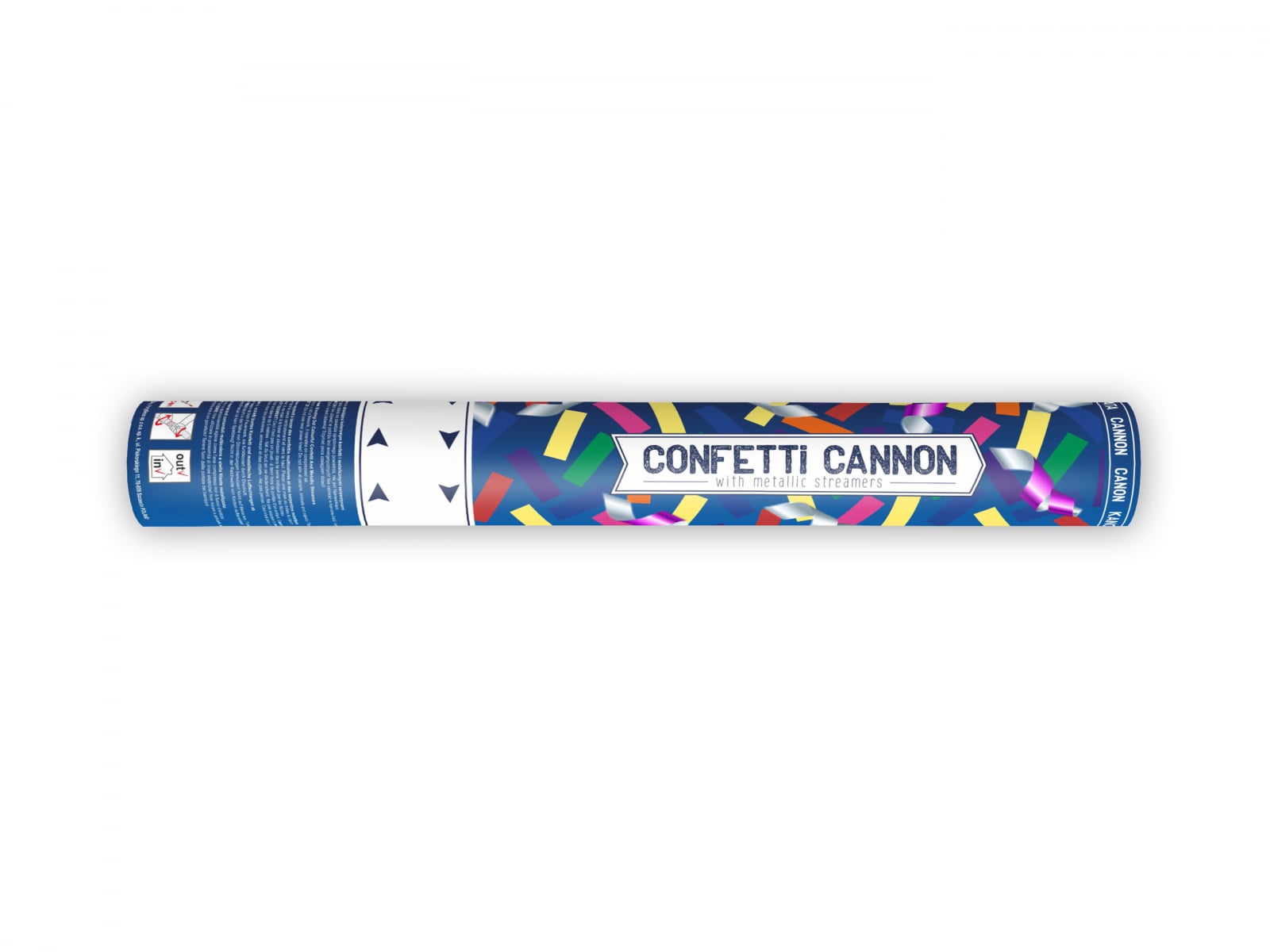 Tun de confetti și serpentine, mix, 40cm