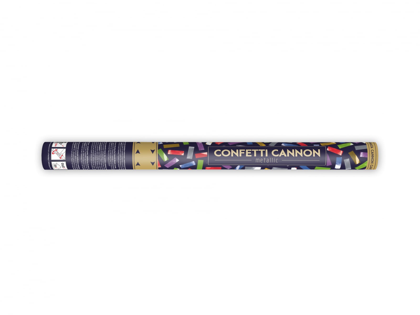 Tun de confetti și serpentine, mix, 60cm