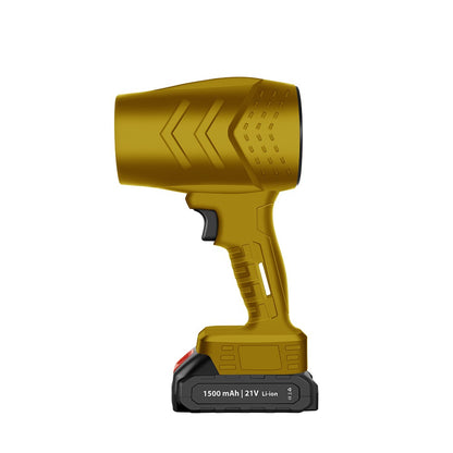 Suflanta de Aer Multifunctionala Portabila, Klevo, Incarcare Auto, pentru Gratar, Masina, Indepartare Frunze si Praf, 1500 mAh, Viteta de Rotatie 25000 RPM, 2 Baterii de Li si Incarcator, Buton Lateral, Bej