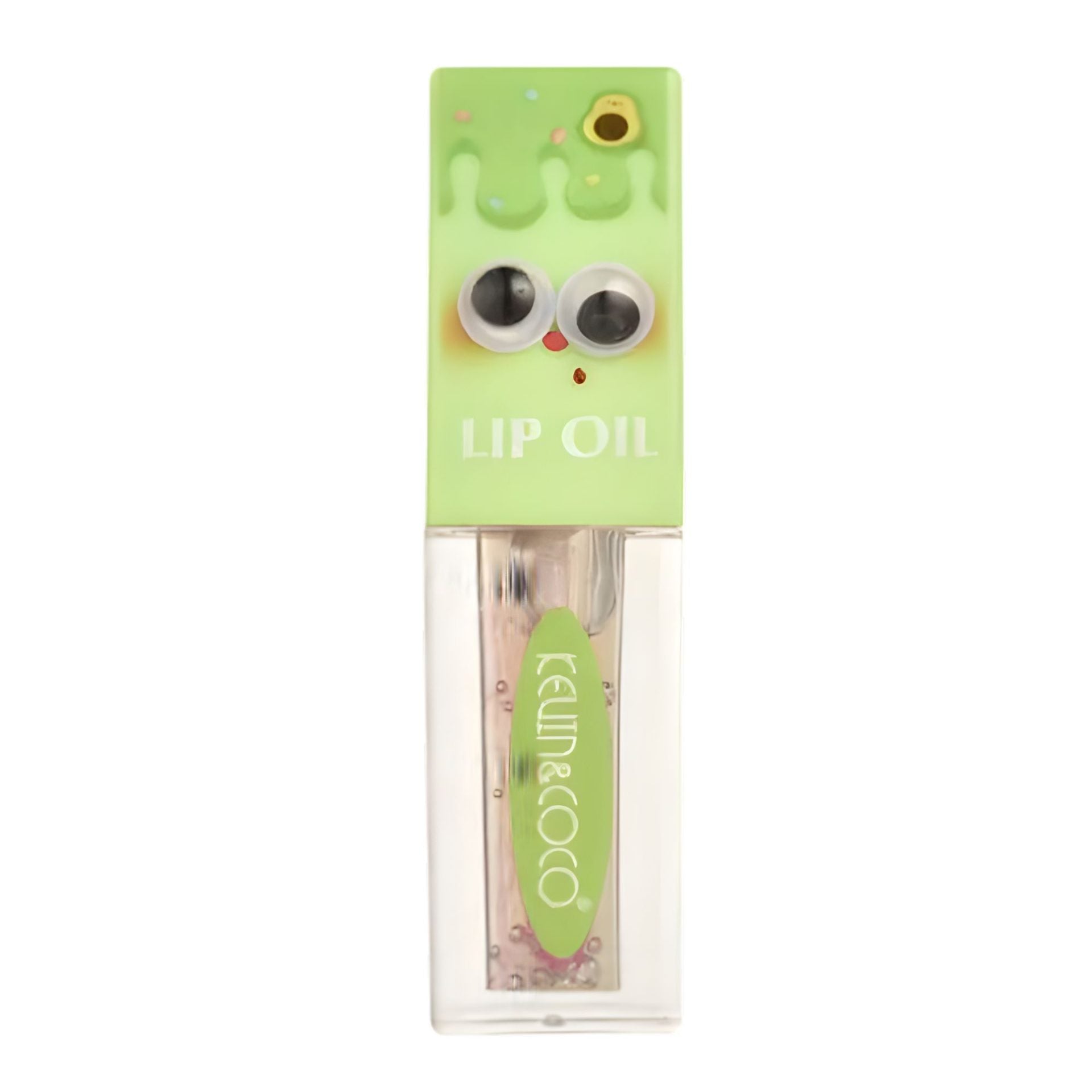 Ulei de Buze, Kevin&Coco, Lip Oil, Hidratant si Lucios, Efect Natural, Textura Usoara, Non-Lipicios, 27.1 g, 8.2 x 2 x 2 cm, Verde