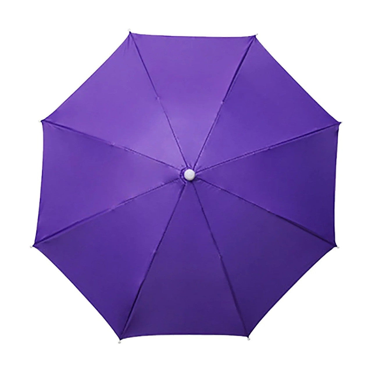 Umbrela de Cap, Klevo, Diametru 69 cm, Snur Reglabil de Cap, Protectie UV/Ploaie, Mov