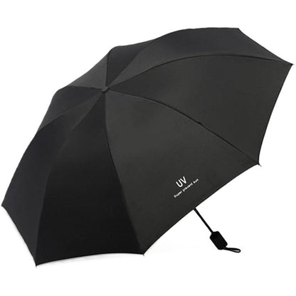 Umbrela, Klevo, Protectie UV Soare, Protectie Ploaie, Pliabila, din Vinil si Otel, 96 x 67 cm, Negru