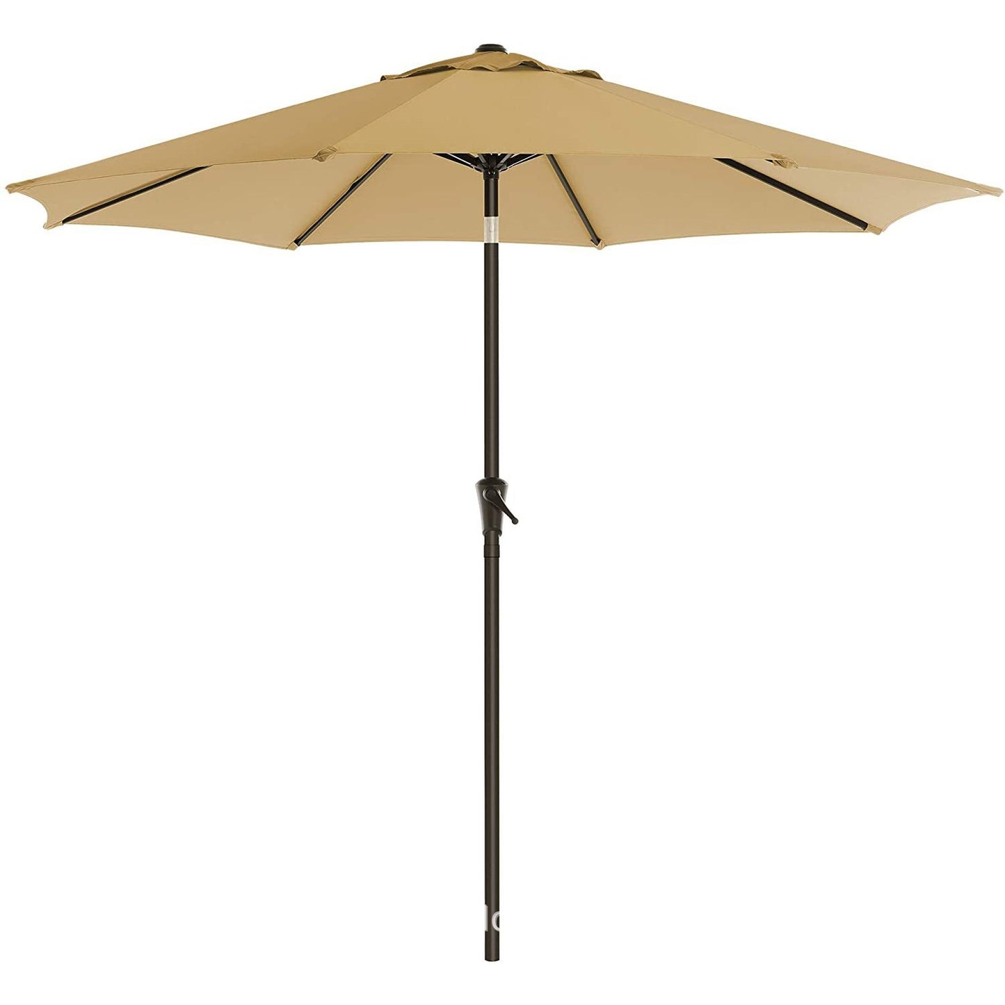 Umbrela rotunda de soare Klevo pentru terasa, diametru 2.70 m, inclinare, manivela, crem