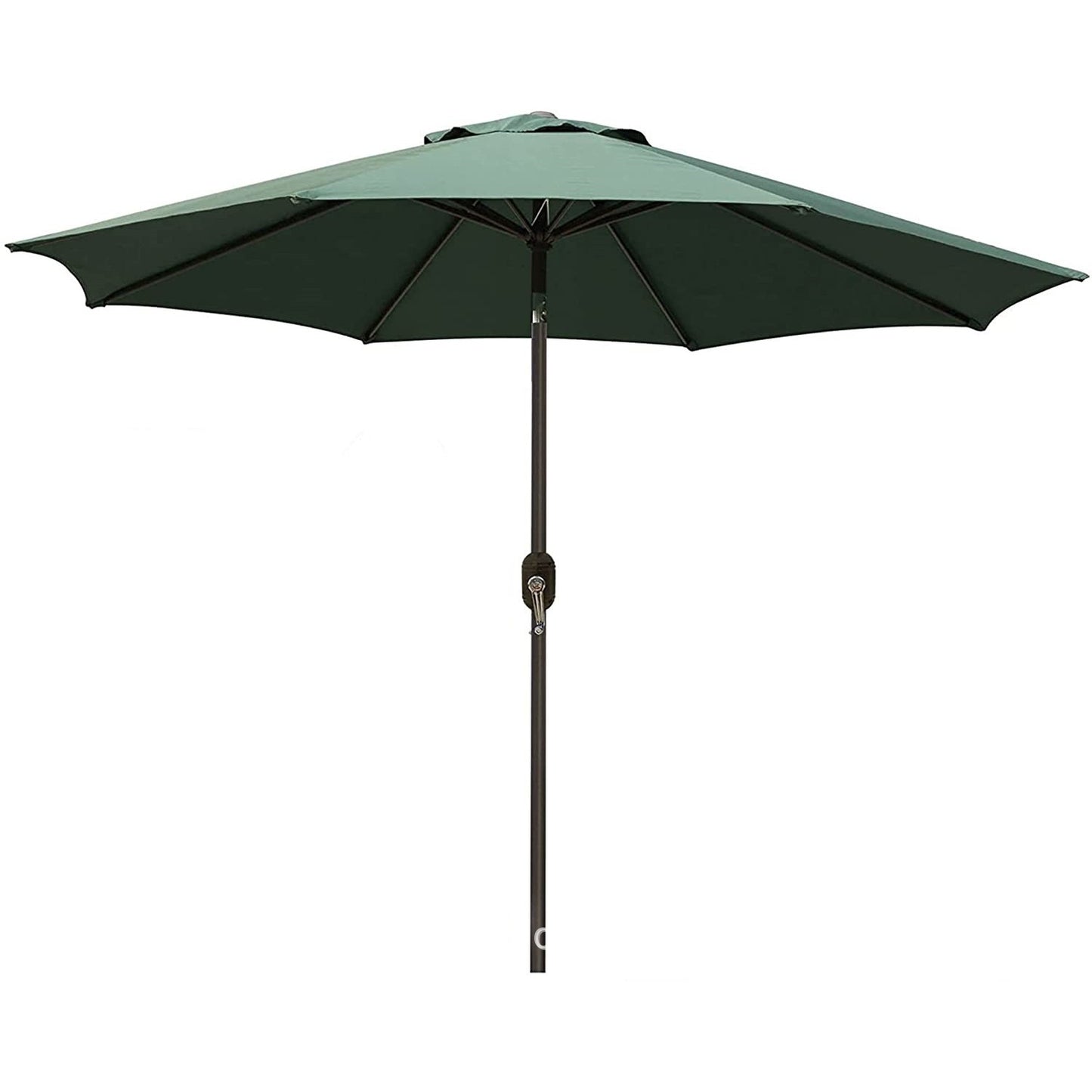 Umbrela Rotunda de Soare pentru Terasa sau Gradina, Klevo, Diametru 2.70 m, Inaltime 2.80 m, 9 Brate, Manivela, Diametru Tija 35 mm, Inclinare, Verde