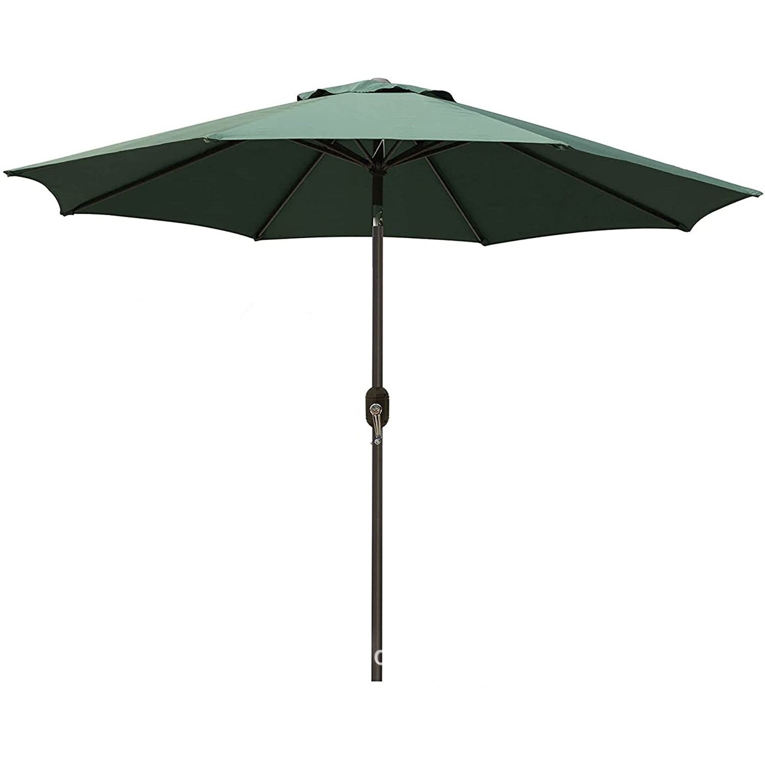 Umbrela Rotunda de Soare pentru Terasa sau Gradina, Klevo, Diametru 2.70 m, Inaltime 2.80 m, 9 Brate, Manivela, Diametru Tija 35 mm, Inclinare, Verde