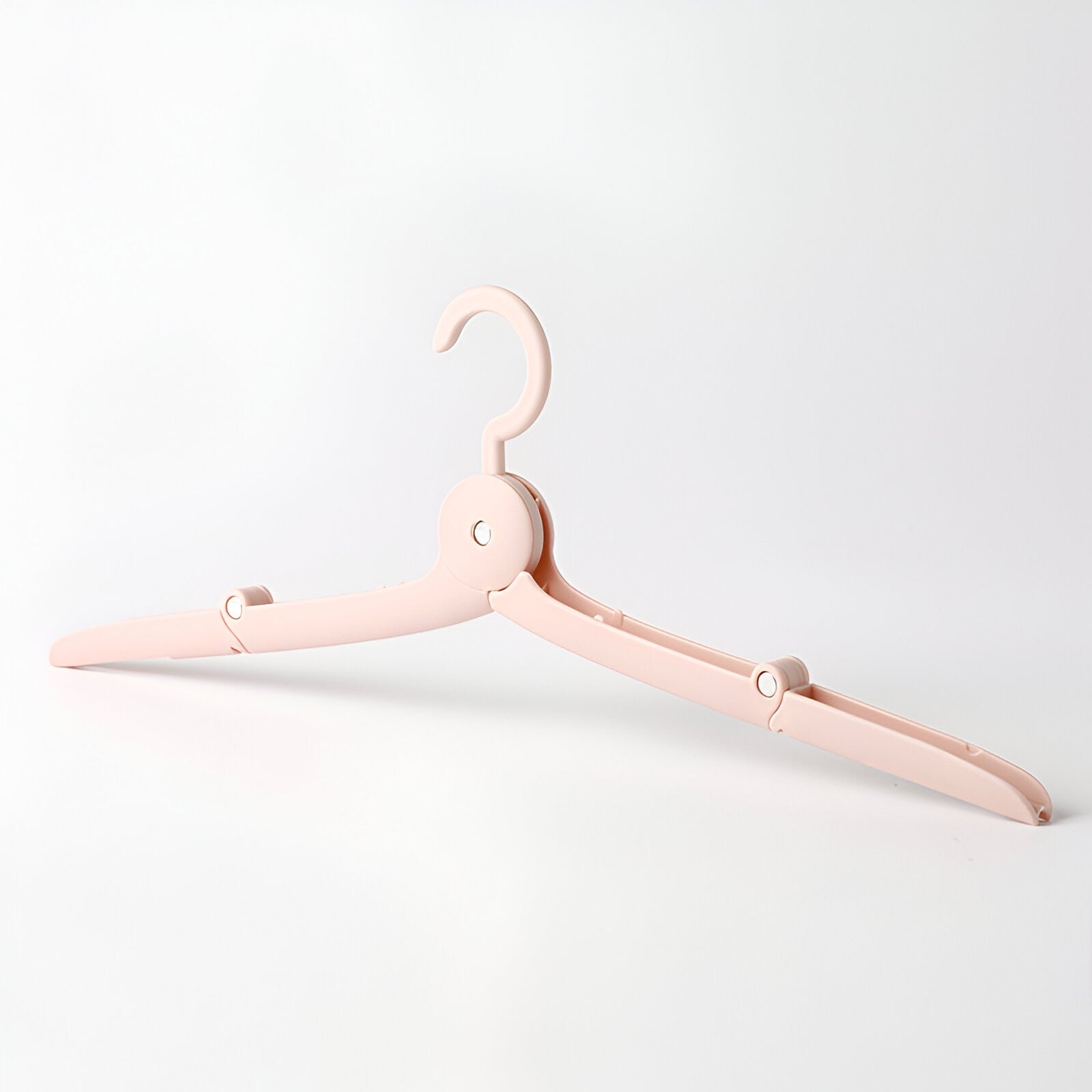 Umeras Pliabil de Calatorie, Klevo, Mini Cuier Portabil pentru Haine, Suport de Uscare, 14x7x1.4cm, Roz