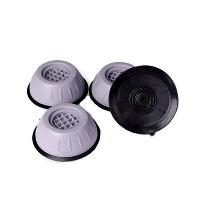 Set 4 Picioruse Antivibratii, Klevo, 9 cm, Gri, cu Ventuza Cauciuc, Instalare Rapida, pentru Masina de Spalat, Uscator sau Frigider
