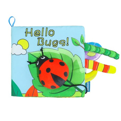Carte Senzoriala, Klevo, pentru Bebelusi, 15x16x4 cm, cu Animalute, 3D, Cu Sunete si Fosnete, 0-3 Ani, Model Buburuza, Multicolor