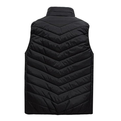 Vesta Inteligenta Incalzita, Klevo, Unisex, 2 Zone de Incalzire, Umplutura Bumbac, 3 Trepte de Temperatura, Incarcare USB, Negru, sub 45 kg, Marime S