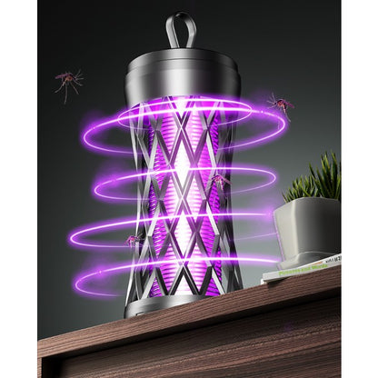 Lampa Anti-Insecte, Klevo, Lumina UV, Electrica, Incarcare USB, 5V, 1A, Silentioasa, 12 x 6 m, Gri