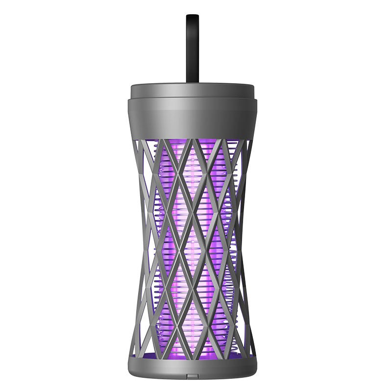 Lampa Anti-Insecte, Klevo, Lumina UV, Electrica, Incarcare USB, 5V, 1A, Silentioasa, 12 x 6 m, Gri