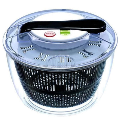 Uscator Manual pentru Salata si Verdeturi, Klevo, Plastic, 20x20x25 cm, Capacitate 5L, Negru