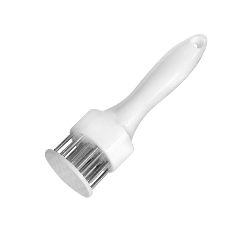 Ustensila pentru fragezit carnea, Klevo, cu 16 de tije ascutite din inox 304, 20 cm, Alb