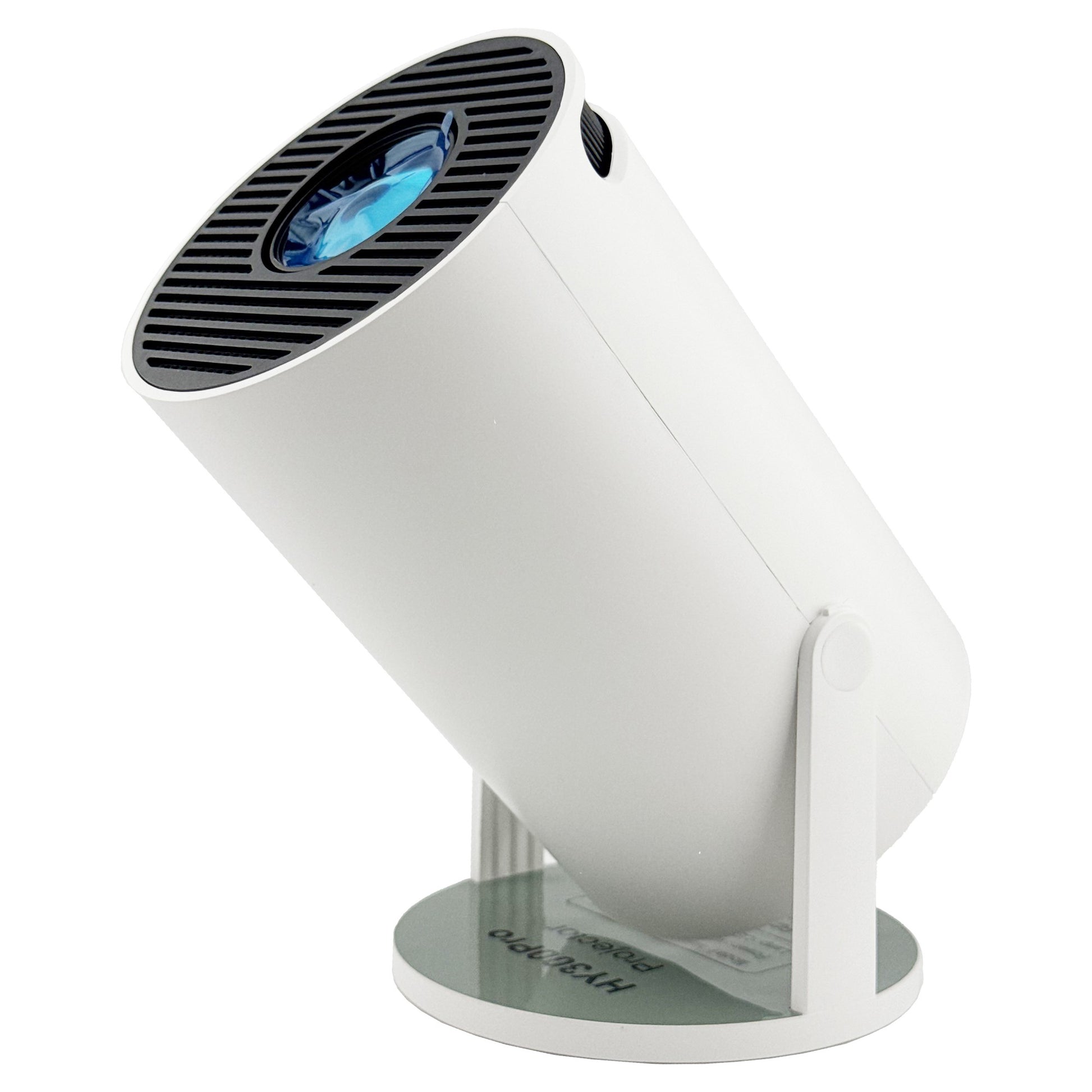 Video Proiector Portabil cilindric HY300PRO, Klevo, Inteligent, Full HD 1080 x 1280, Wireless, Compatibil cu Android/iOS, 17 x 10 x 9 cm, Alb