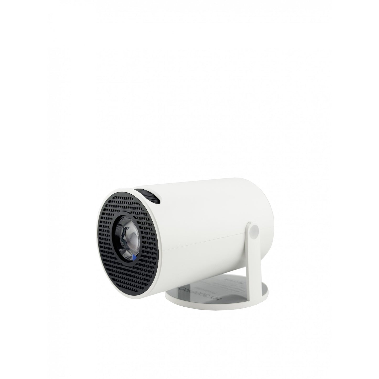 Video Proiector Portabil cilindric HY300PRO+, Klevo, Inteligent, ULTRA HD 1920 x 1080, Wireless, Compatibil cu Android/iOS, 13 x 11 x 9 cm, Alb