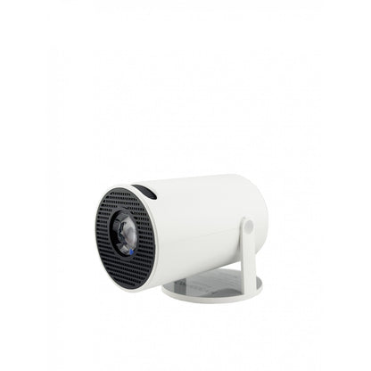 Video Proiector Portabil cilindric HY300PRO+, Klevo, Inteligent, ULTRA HD 1920 x 1080, Wireless, Compatibil cu Android/iOS, 13 x 11 x 9 cm, Alb