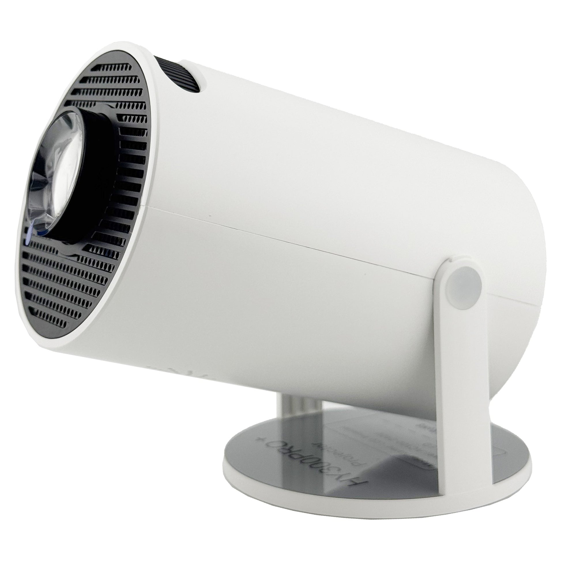 Video Proiector Portabil cilindric HY300PRO+, Klevo, Inteligent, ULTRA HD 1920 x 1080, Wireless, Compatibil cu Android/iOS, 13 x 11 x 9 cm, Alb