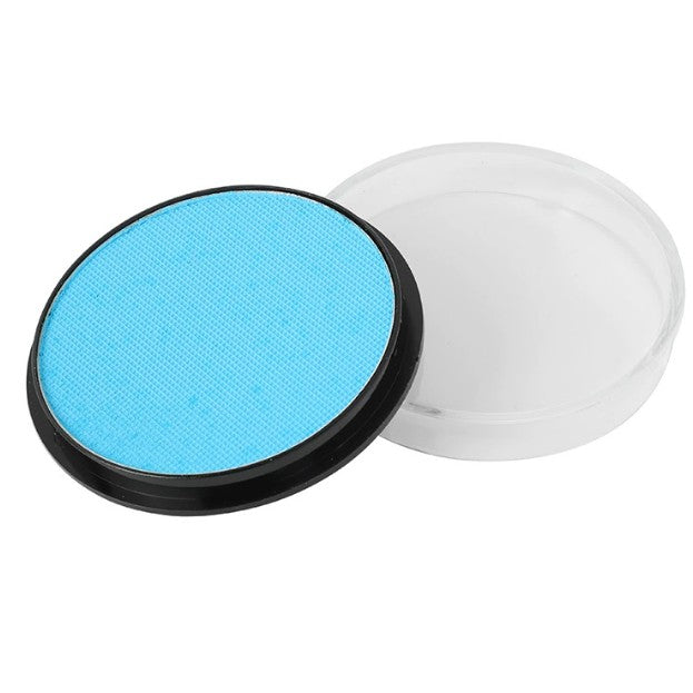 Vopsea pentru Fata si Corp, Klevo, cu Pigment Fosforescent, 30 g, Activare cu Apa, Albastru Deschis