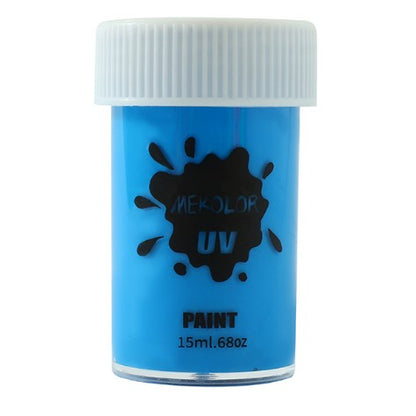 Vopsea pentru Fata si Corp, Klevo, cu Pigment Fosforescent UV, 15 ml, Albastru