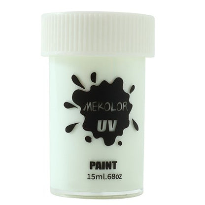 Vopsea pentru Fata si Corp, Klevo, cu Pigment Fosforescent UV, 15 ml, Alb