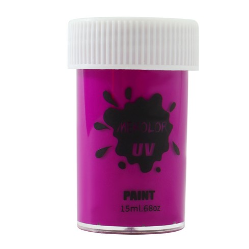 Vopsea pentru Fata si Corp, Klevo, cu Pigment Fosforescent UV, 15 ml, Mov