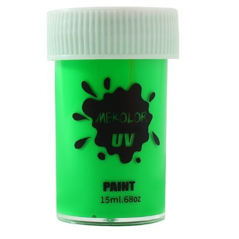 Vopsea pentru Fata si Corp, Klevo, cu Pigment Fosforescent UV, 15 ml, Verde