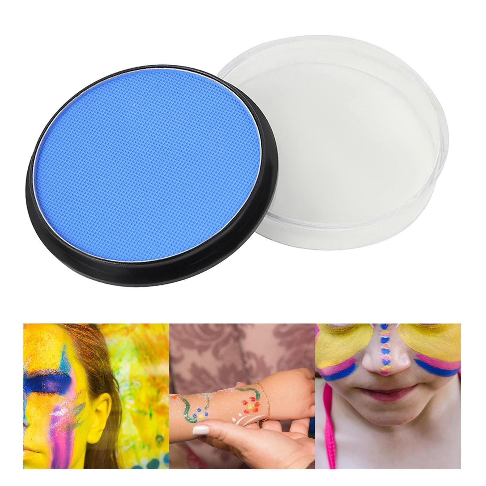 Vopsea pentru Fata si Corp, Klevo, cu Pigment Fosforescent, 30 g, Activare cu Apa, Albastru
