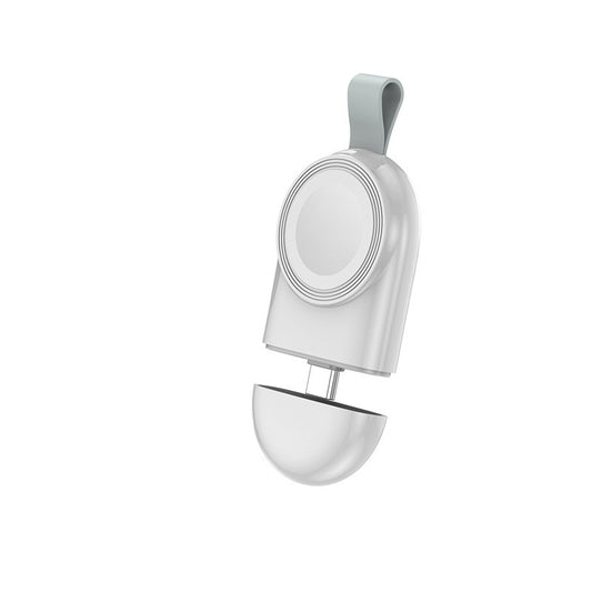 Incarcator Wireless pentru Smart Watch, Klevo, Compatibil cu Apple iWatch 1/9, Magnetic, Interfata TYPE-C, Fara Cablu direct in Statie sau Calculator, Alb