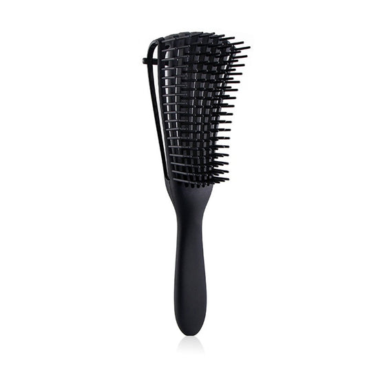 Perie Flexibila, Klevo, pentru Descurcat Par Cret/Umed si Uscat, 8 Brate Mobile, din TPE, 24.5 x 4.5 x 2 cm, Negru