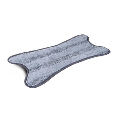 Rezerva Mop Plat, Klevo, din Fibre Superfine, Lavabila, 15 x 38 cm, Argintiu