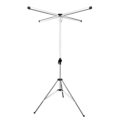 Uscator de Rufe, Klevo, Pliabil, Telescopic, 4 Brate, din Otel Inoxidabil, Rezistent la Vreme Rea, Gri