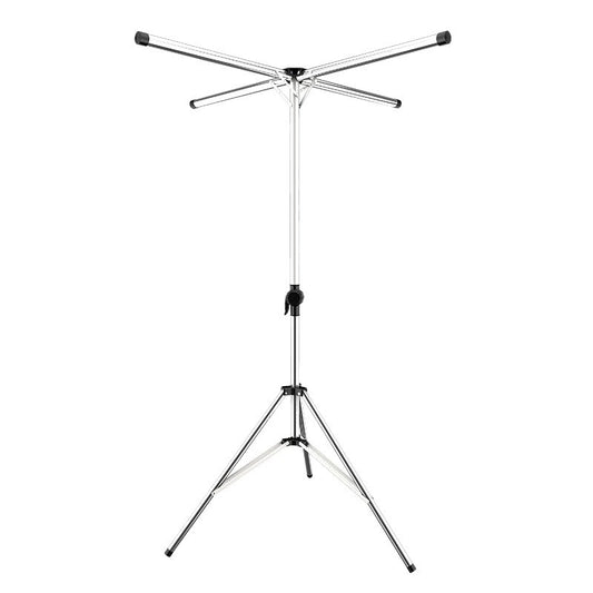 Uscator de Rufe, Klevo, Pliabil, Telescopic, 4 Brate, din Otel Inoxidabil, Rezistent la Vreme Rea, Gri