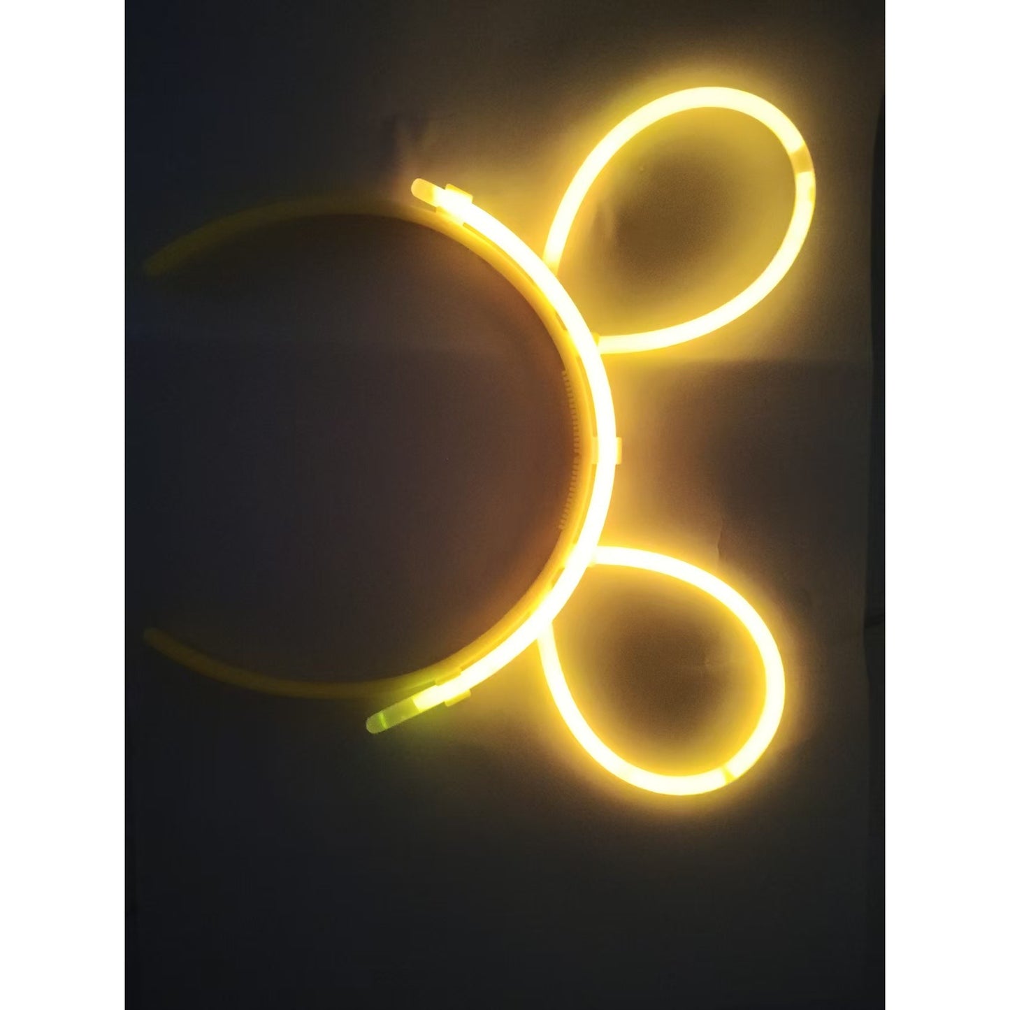 Cordeluta Decorativa, Klevo, din Plastic, Fluorescenta, Accesoriu Petrecere, Galben