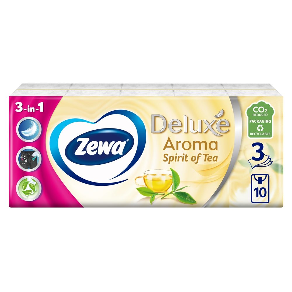 Batiste Igienice, ZEWA, Spirit of Tea, Set 10 Bucati, 3 Straturi