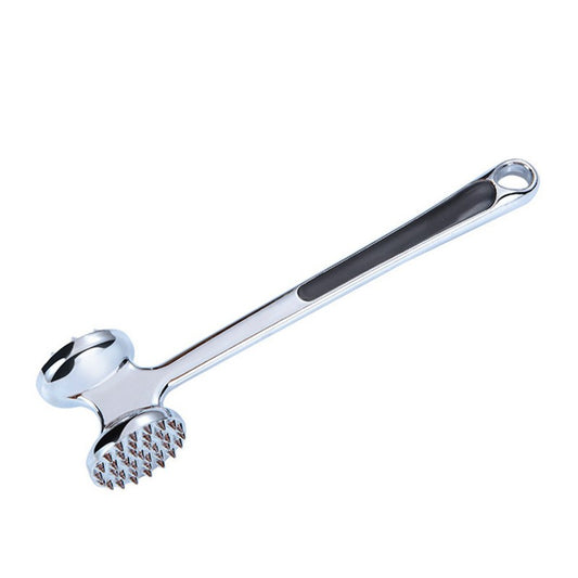 Ciocan pentru snitele si carne Klevo, din aliaj de zinc, maner antialunecare, doua capete, 22 cm, argintiu